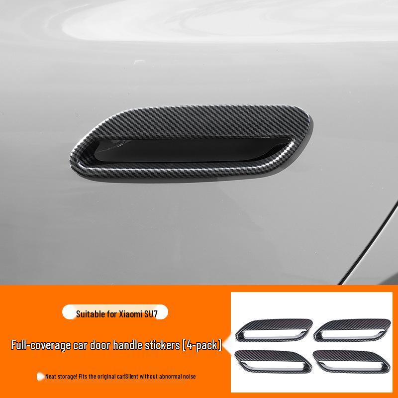 Xiaomi SU7 Rear Spoiler: Carbon Fiber Textured Protective & Decorative Accessory