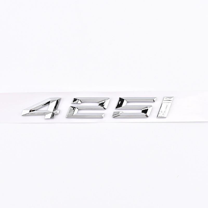 Compatible Emblem for 2020-2023 BMW 4 Series 420i, 425i, 430i, and 440i - Modified Rear Displacement Badge