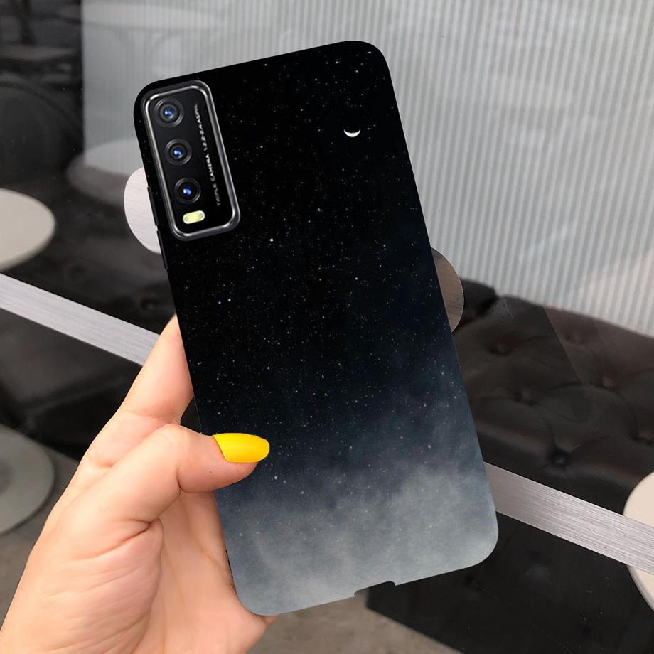 

For Vivo V2027 Y20i Y20 Y20s Y11s Y12s Phone Case Candy Back Cover Soft Silicone Bumper Shell Daisy Dragon Bear Painting Capas Vivo Y11s Y12s