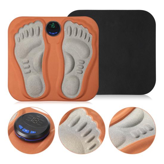 Intelligent Foot Massager Digital Display 6 Modes 15 Intensity Levels Rechargeable Smart Foot Massage Pad