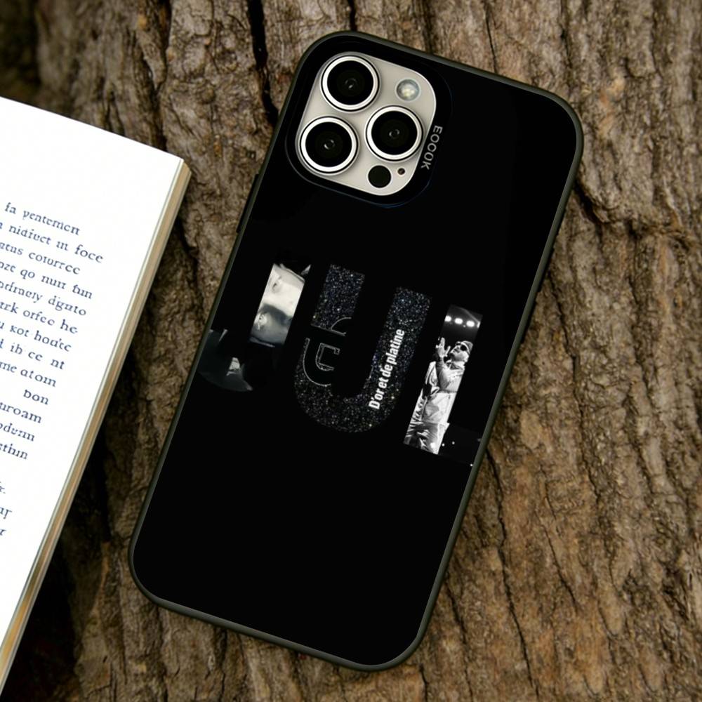 Coque de téléphone pour rappeur JuL pour iPhone 17,16,15,14,13,12,11 Plus,Pro Max,XS,Housse colorée Argent Noir