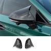 For MG 7 MG7  2024 ABS carbon fiber Car Side Mirror Cap Rearview Cow Corner Mirror Retrofit Cover  Exterior Accessories