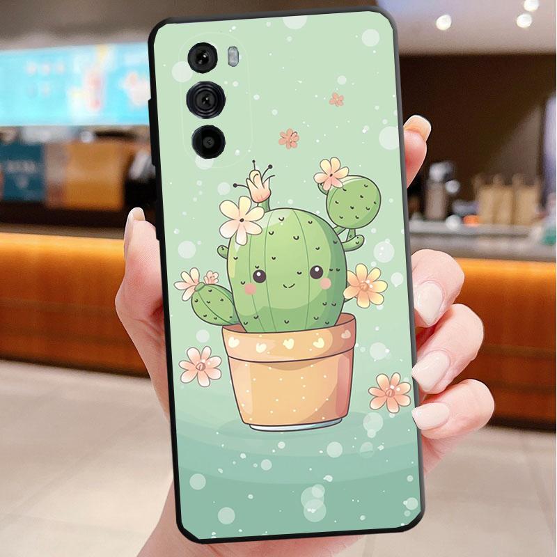 

Phone Case For Motorola Edge 50 40 Pro 60 50 40 30 Ultra Neo Fusion Moto G Play G Stylus G Power G Cactus Flower Moto Edge 50 Ultra