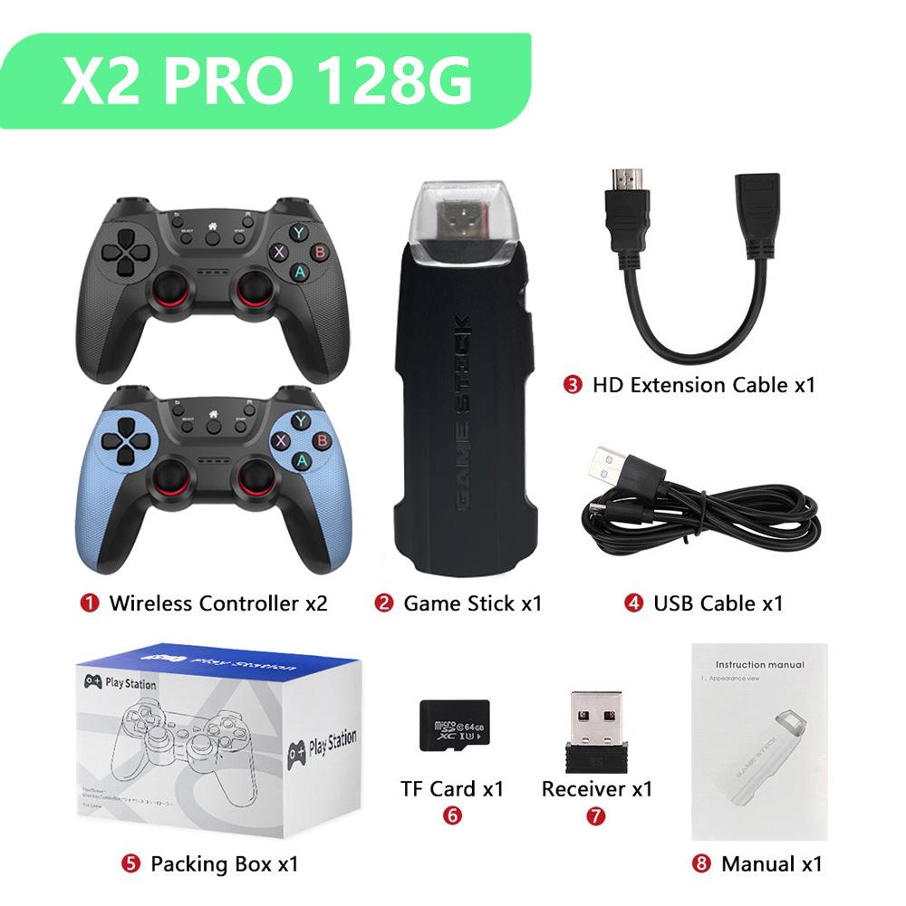 Carefully Selected X2 Pro Wireless 4K HD Game Console - Two-Player Arcade GD10