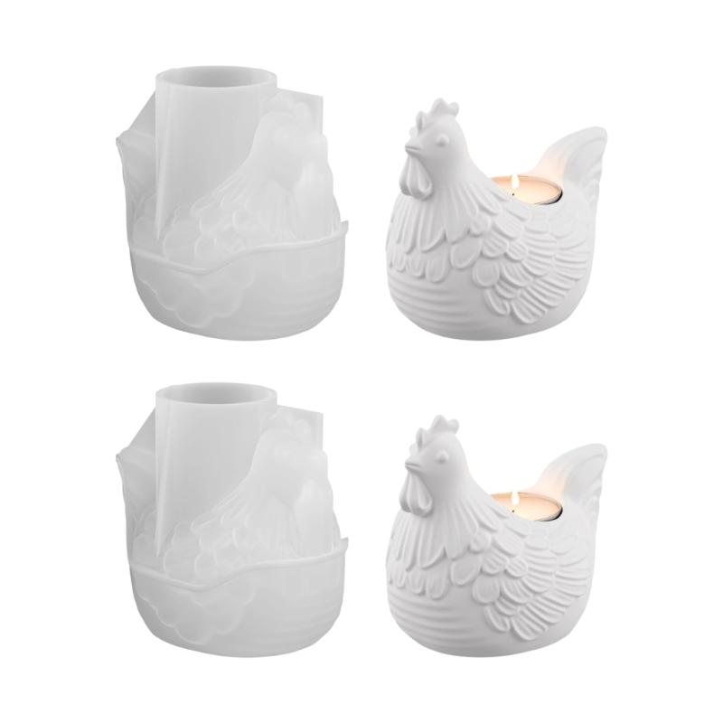 

2 шт. Силиконовая форма в виде цыпленка на Пасху Силиконовые формы для подсвечников для изготовления эпоксидной смолы Свеча Мыло Праздничное украшение 1