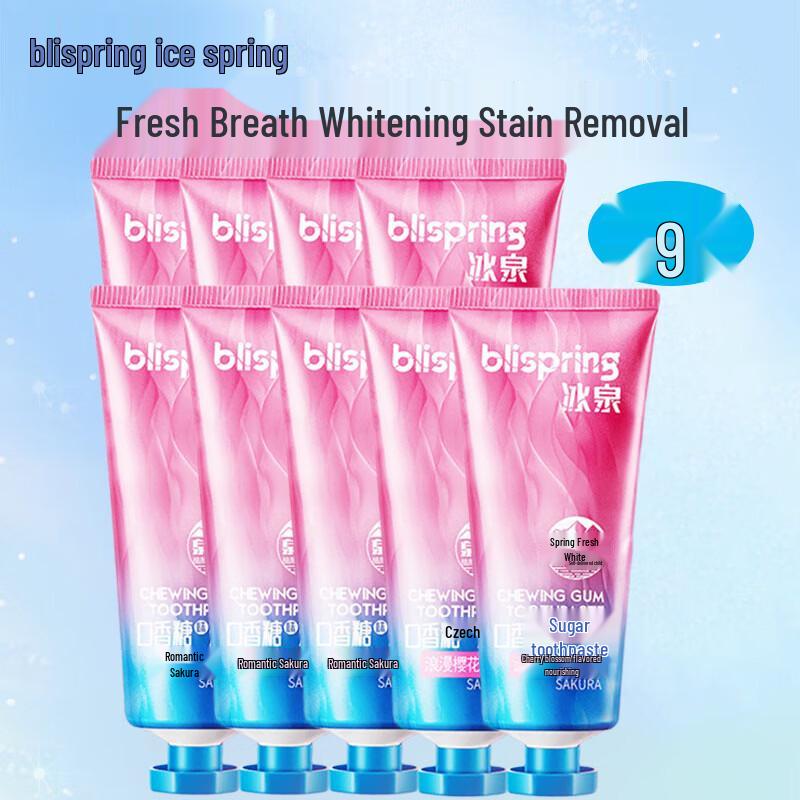 Blispring Cherry Blossom Bubble Gum Toothpaste