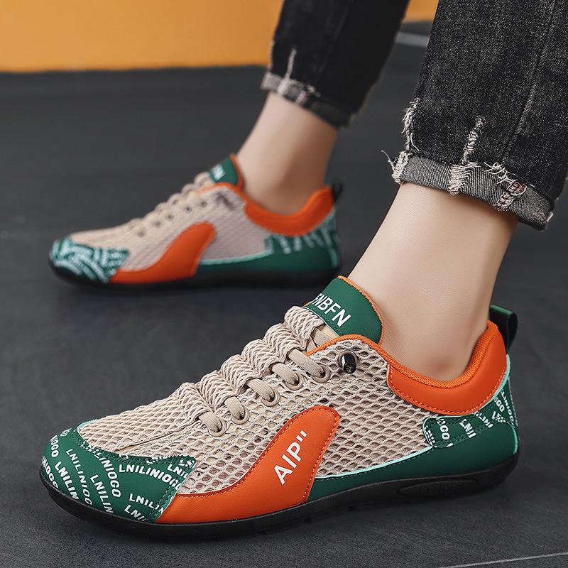 Summer new mesh breathable deodorant shoes soft sole outdoor leisure sports lazy shoes