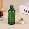 *5ml-100ml Dropper Bottles With Scale Reagent Eye Drop Green Glass Aromatherapy Liquid Pipette Bottle Refillable Bottles Travel
