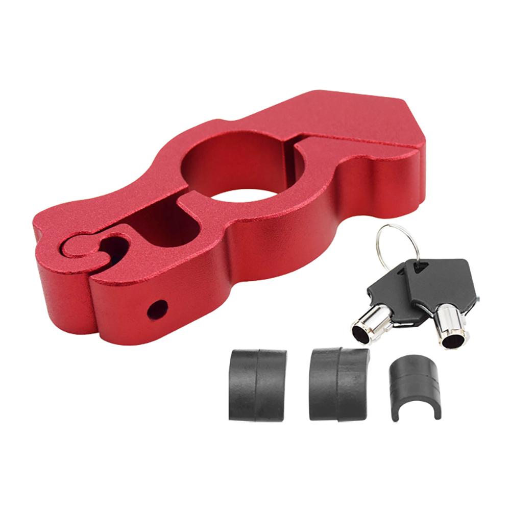 Motorcycle Handlebar Lock Aluminum Alloy Cnc Brake Handle Lock Bicycle Security Anti-theft Lock