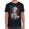 T-SHIRT SENKU Anime Shirt- Exclusive Short Sleeve Senku Tee - Black Gray White