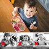 Baby Suction Plate Silicone Tableware Bebe Silicone Placemat With Spoons Forks Bpa Free Suction Plate For Dishwasher And Micro Nndes (pink)