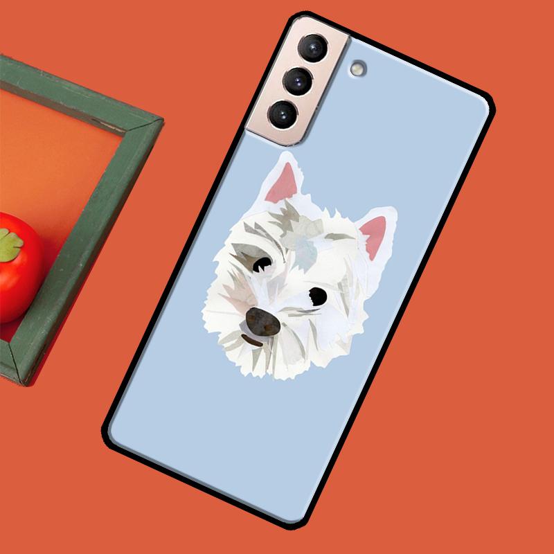 Westie Scottie Scottish Terrier Phone Case For Samsung Galaxy S23 S20 FE S21 Ultra Note 10 S9 S10 Plus Note 20 S22 Ultra Cover