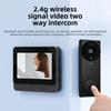 2.4G HD Doorbell Camera 4.3 Inch IPS Screen Smart Door Bell Home Office Apartment Video Intercom Door Camera