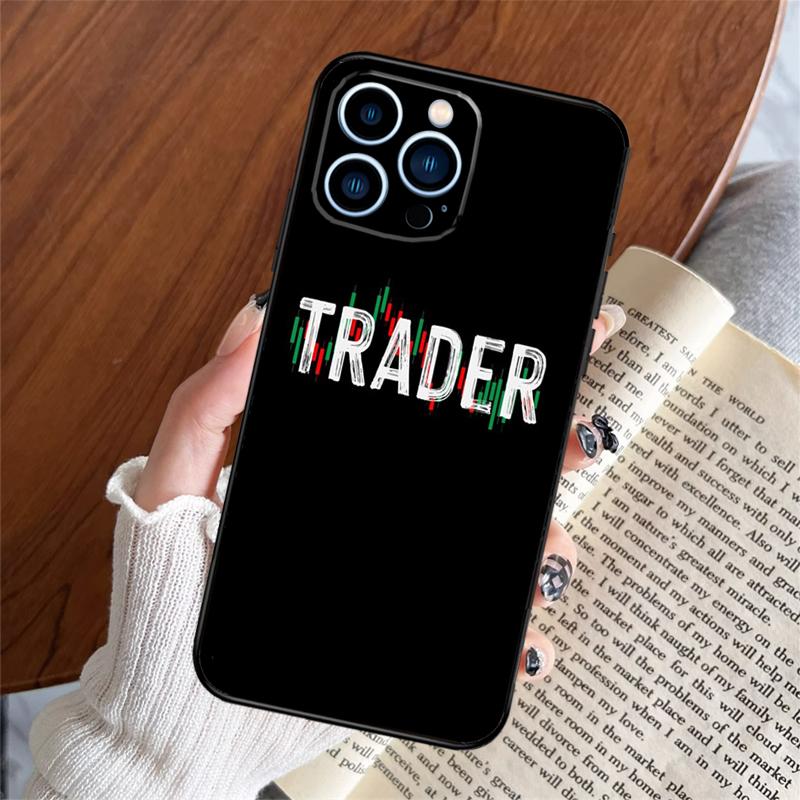 

Чехол для телефона Day Trader Trader Trading для iPhone 16 14 13 12 11 15 Pro Max Plus 12 13 Mini XR 16e Funda Силиконовый чехол iPhone 14 Pro