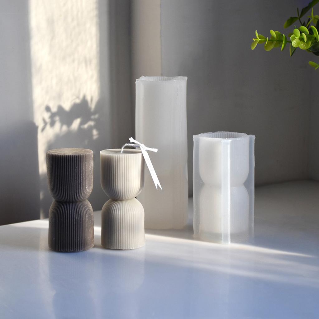 El Sanatları Yapma Silindir Kalıpları Silikon DIY 3D Aromaterapi Döküm El Yapımı Hediye Sabun Kil El Sanatları Süslemeleri Kalıpları