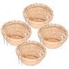 4pcs Bamboo Bird Nest Handmade Weaving Breeding Resting Bird House with Hook for Parrots Canary