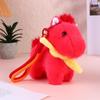 Cartoon Horse Stuffed Keychain Keyring Stuffed Pony Pendant Cute Soft Simulation Horse Keychain Room Decoration Doll