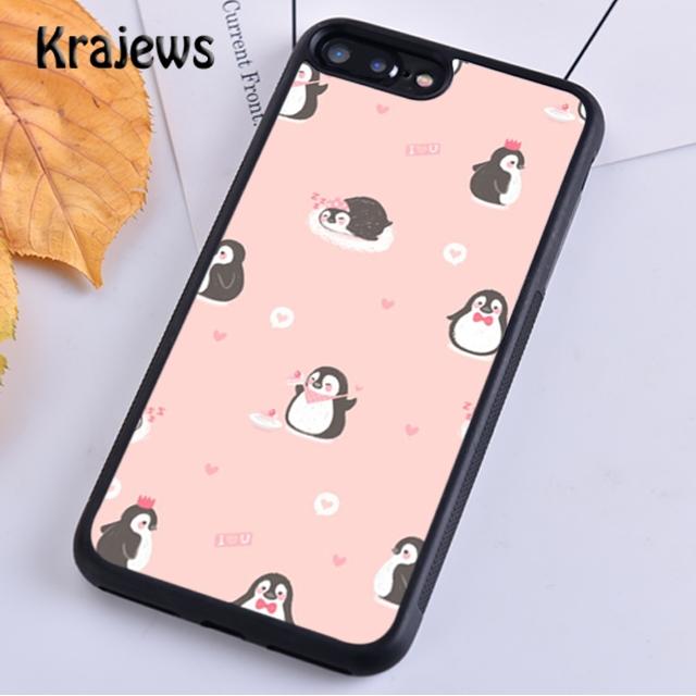 Cute Penguin Pattern For iPhone 17 Air 16 Phone Case Cover 15 14 plus 11 12 13 pro max coque Shell Fundas