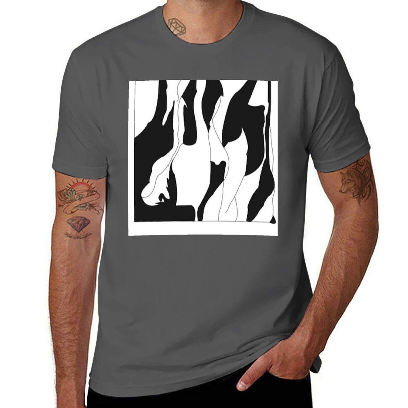 

man oversize t black t-shirt plain for anime T-Shirt cotton shirts Seaweed package 4XL