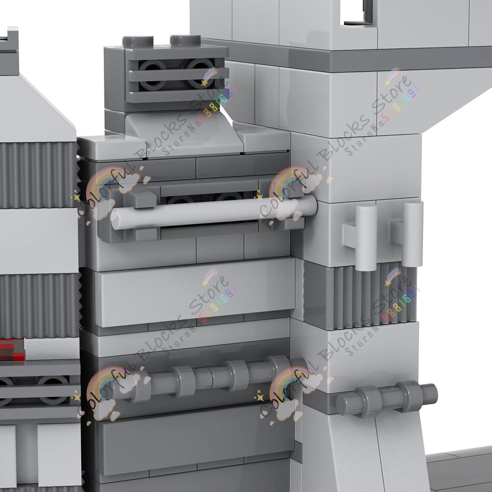Military Architecture MOC Building Blocks DIY Base Defense Wall Postwar Breakage House Scene Model Assembly Bricks Toys For Kids