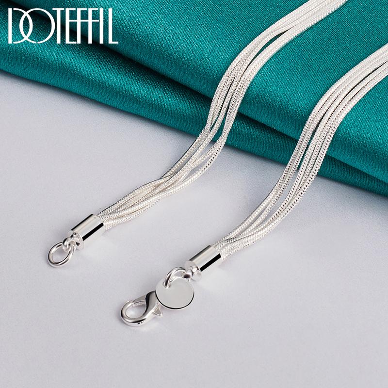 Snake Chain Star Pendant Necklace Silver Party Gift Fashion Jewelry