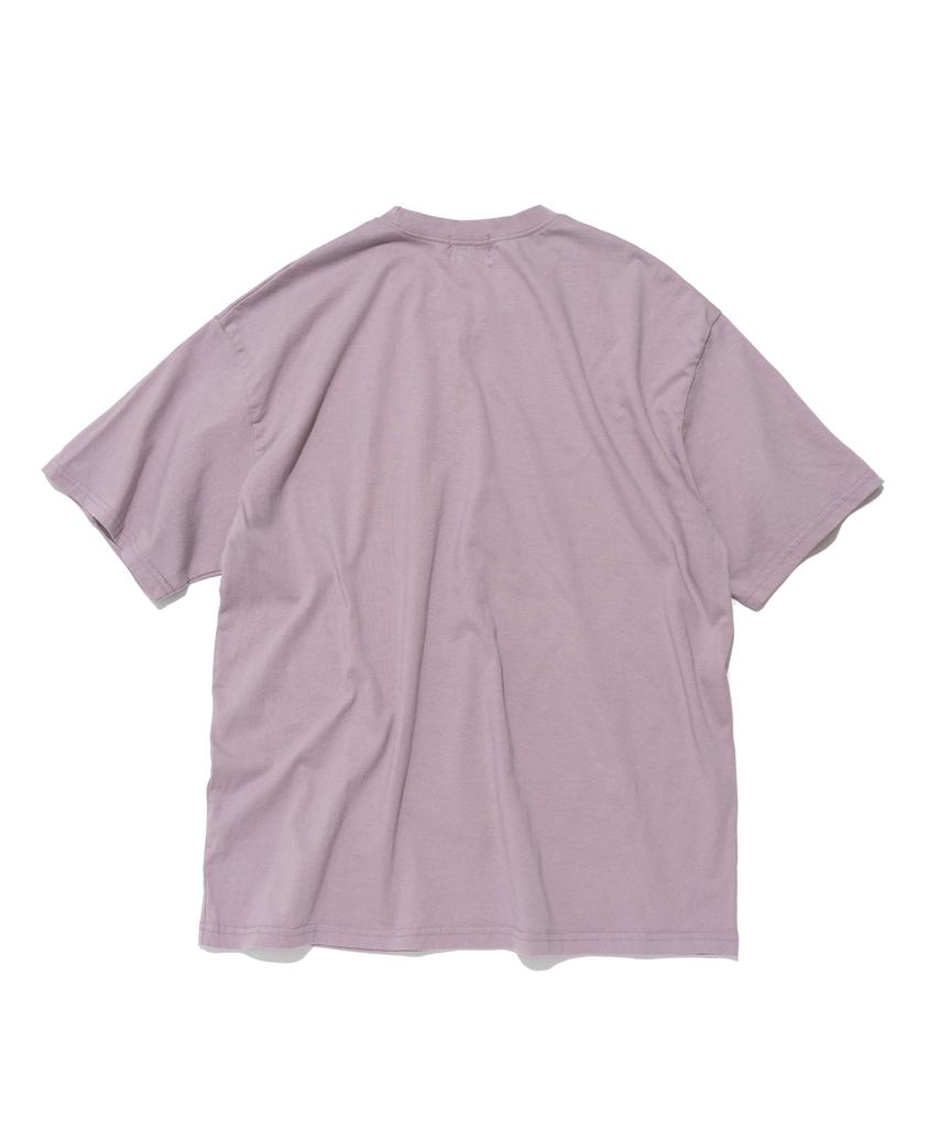 Wogseuaenko Layered Washed Short Sleeve T-Shirt (Lavender)