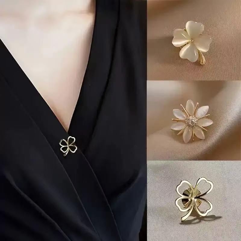 Lapel Brooch Collection, Six-Piece Alloy Accessory Set with Varied Decorative Motifs for Business Attire, Wedding Outfits, Jackets, and Scarves