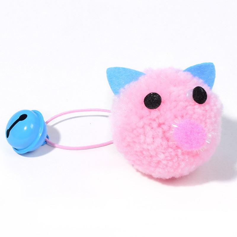 Cat Toy Plush Mouse Cat Toys Interactive Self-hi Teaser Cats Toy with Bell Wool Ball Mouse Toys for Cats Scratching Pet Supplies