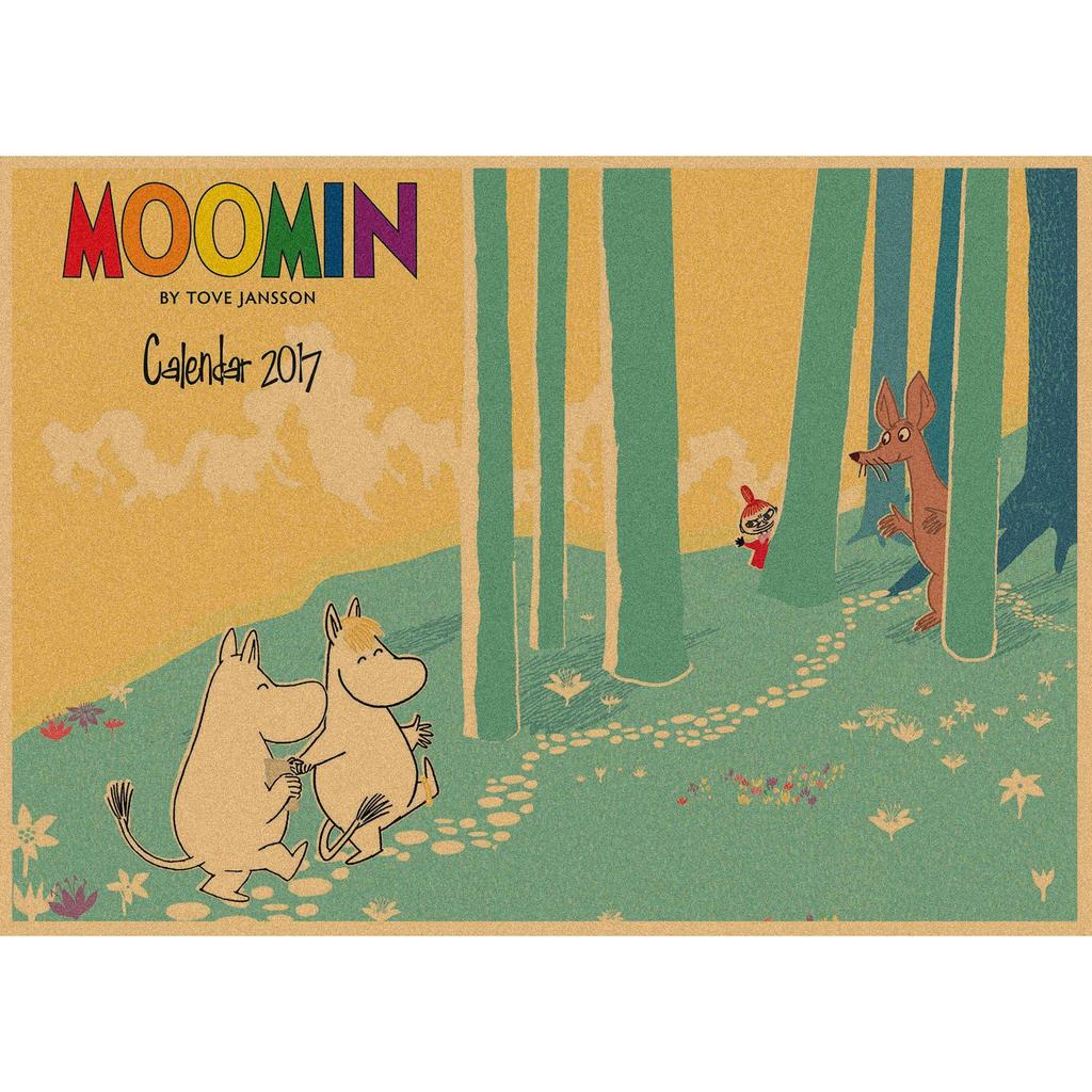 Moomin Family Retro Cartoon Poster Wall Art Mural 397