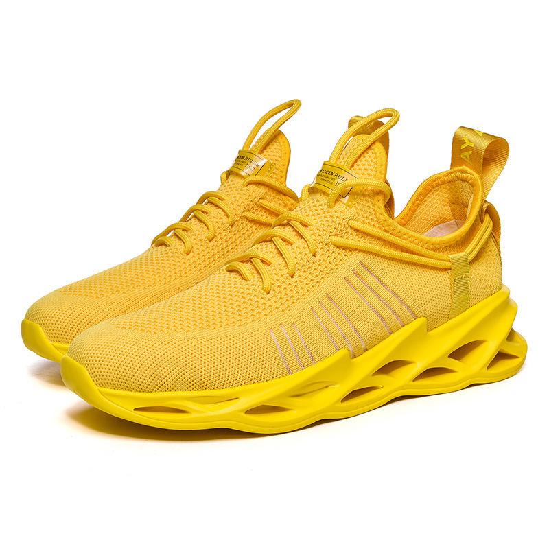 Freizeitschuhe Herren 20 neu atmungsaktiv Fly-Woven Nudeln Klingenboden Große Größe Mode 4