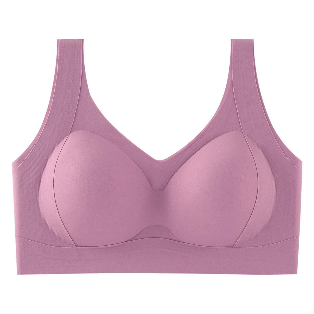 Women's Wire-Free Push-Up Bra: Seamless, Shockproof, Vest-Style for Small Breasts