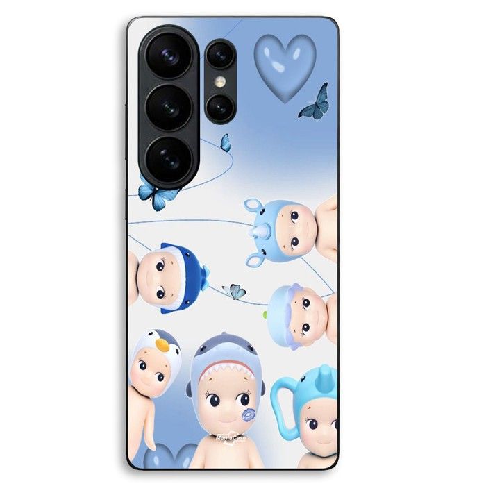 Coque Pour Samsung Galaxy S26 Ultra Sonny Angel bleu Maniacase schwarz
