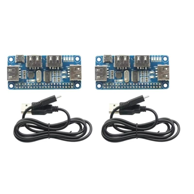 Compactly USB To UART Expansion Module Adds 4 USB Port For Raspberry Devices Embedded Projects Compactly Design