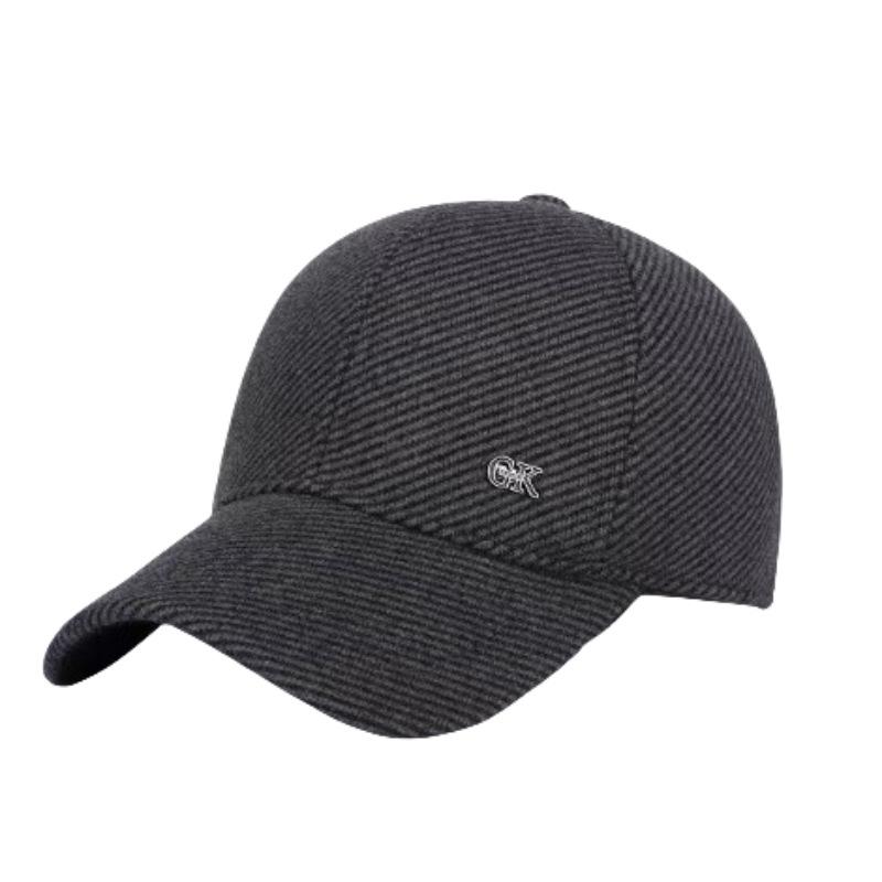 Middle-aged and elderly hats r-label ear protection back sealing baseball cap fleece-linedthickened windproof men's peaked cap