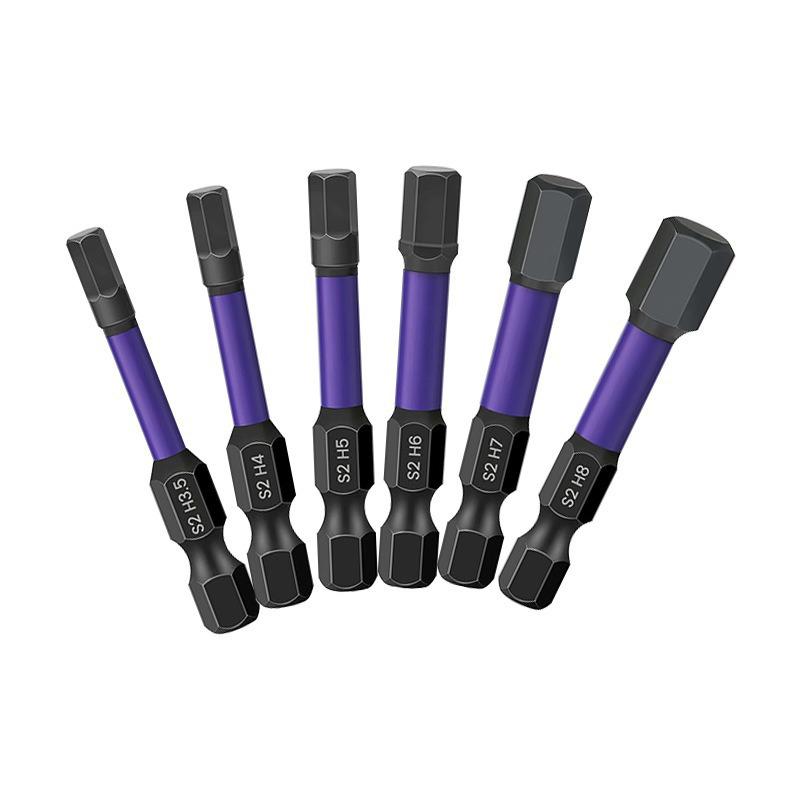 10pcs Heads Hexagonal Socket Screw Head Set of Industrial Grade Hexagonal Pneumatic Screw Screwdriver