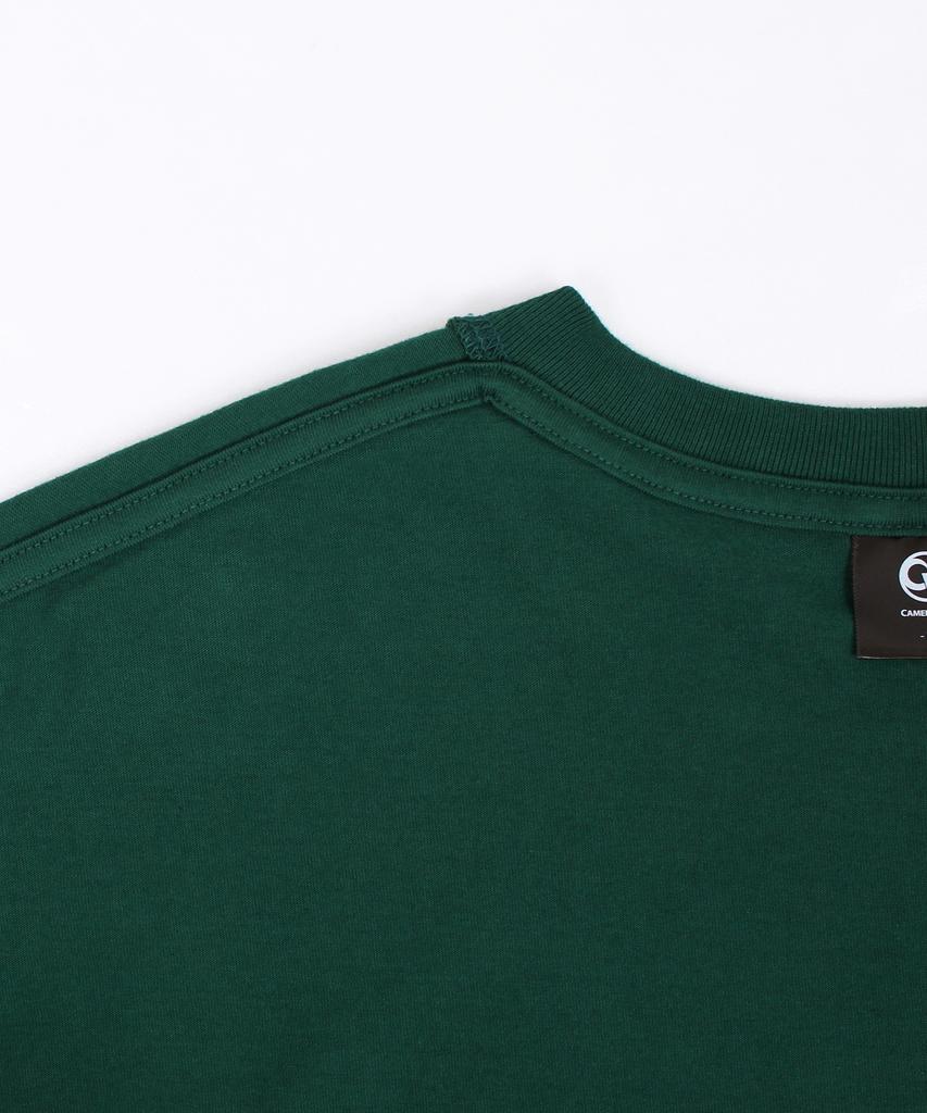 CAMEL WORK Eyes And Mouse Short Sleeve T-Shirt (Dark Green)