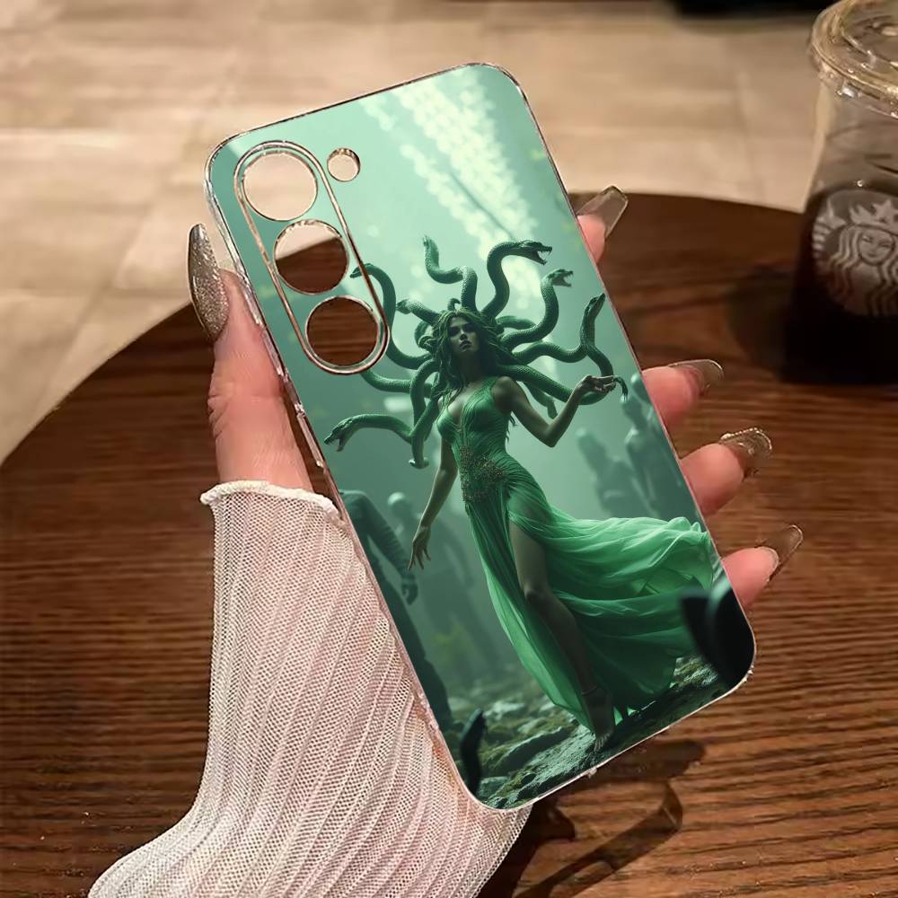 

M-Medusa- Greek- Mythology Phone Case For Samsung Galaxy A71,A70,A52,A51,A40,A30 Transparent Cover Samsung a12