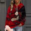 Womens Oversized Hooded Long Sleeve Sweatshirt With 3D Digital Print Casual Streetwear Top 2025