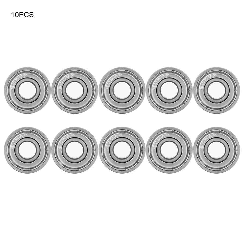 10PCS 608ZZ Double Shielded High Carbon Steel Ball Bearings 8x22x7mm