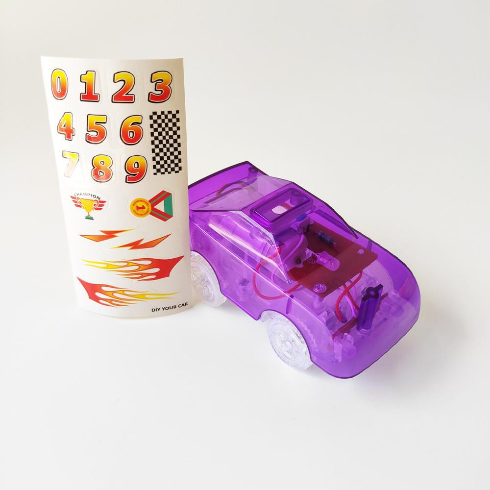 Ηλεκτρικό Διαφανές Αυτοκινητάκι Παιχνίδι Καραμέλα με 5 Φώτα και Φωτεινά Χαρακτηριστικά Για Όλα τα Παιδιά