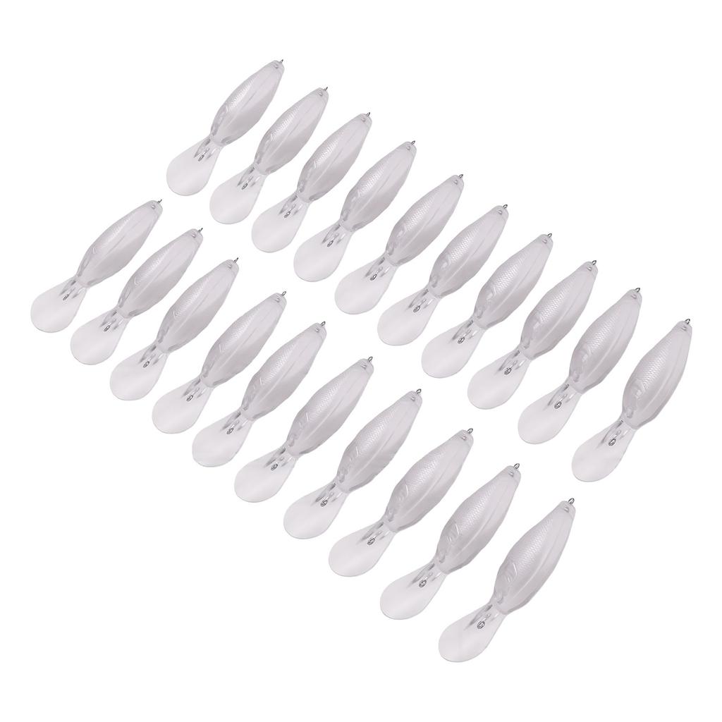 20pcs Deep Diving Crankbait Blanks Lure Blanks for Saltwater Freshwater Fishing DIY Unpainted Hard Baits 8.8cm