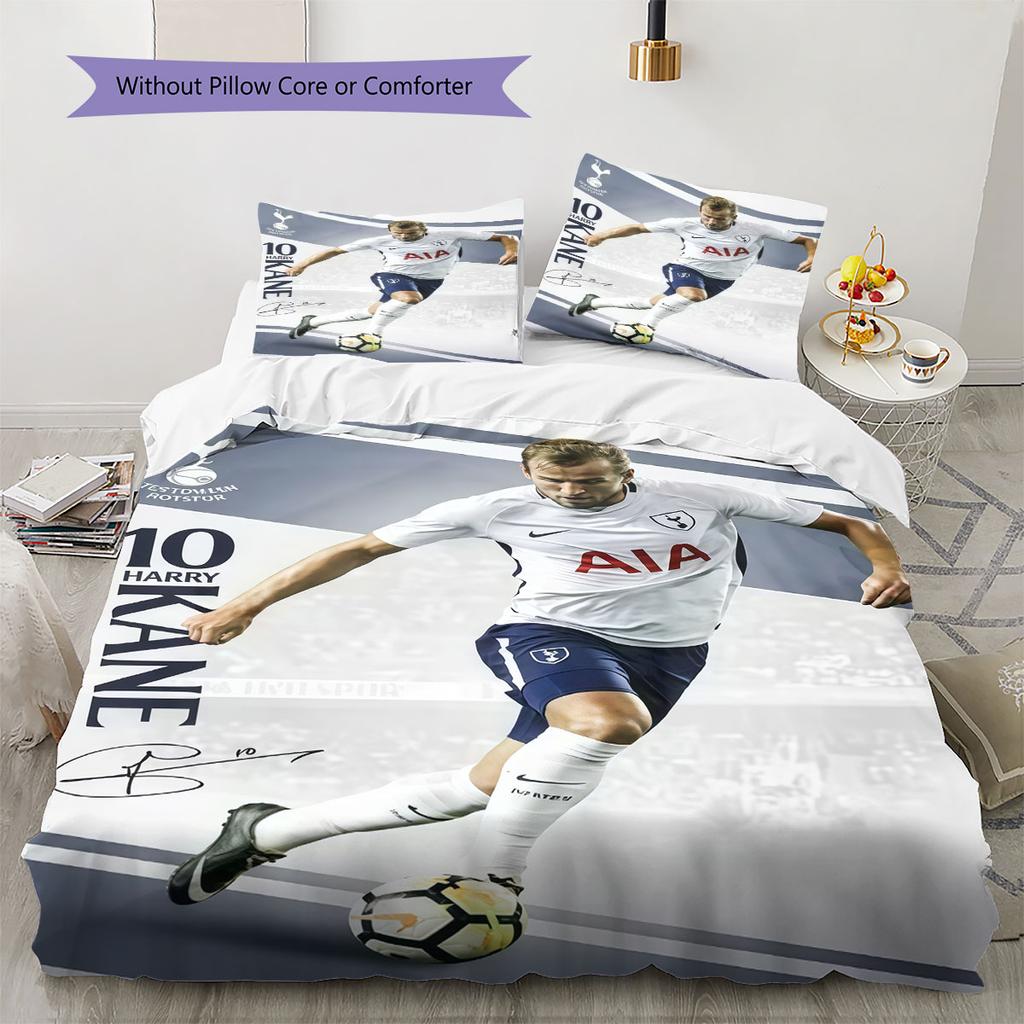 Harry Kane Hero Set Copripiumino Trapuntato Federa Decorazione per la Casa Regalo di Compleanno (1 * copripiumino + 2 * federa, senza nucleo)