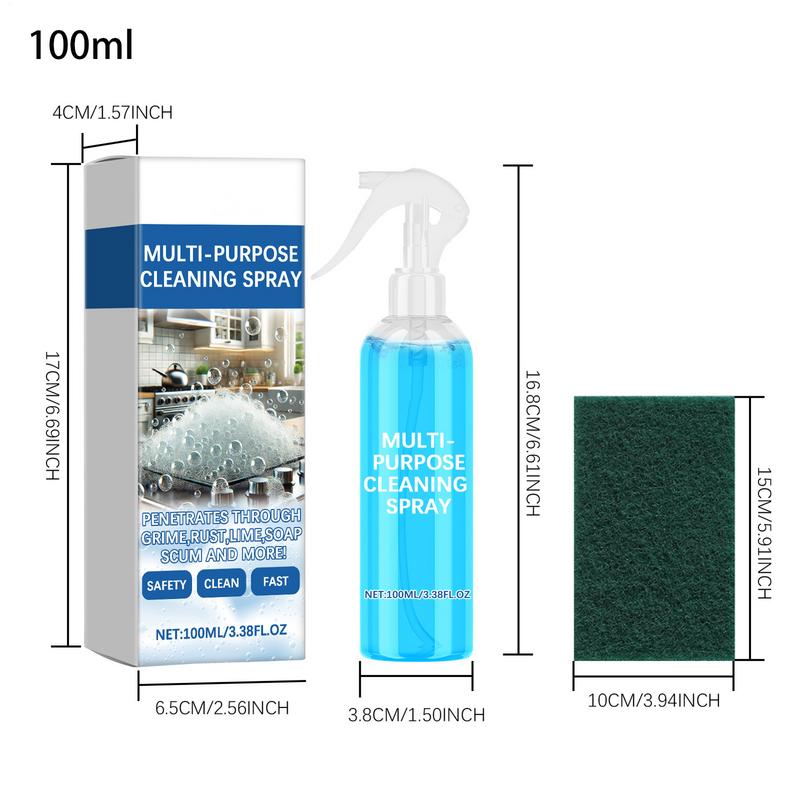 Multi-purpose Cleaner Spray Bathroom Scale Cleaner Long-term Mild Bathroom Odor Remover With Plant Extract For Oil Stain