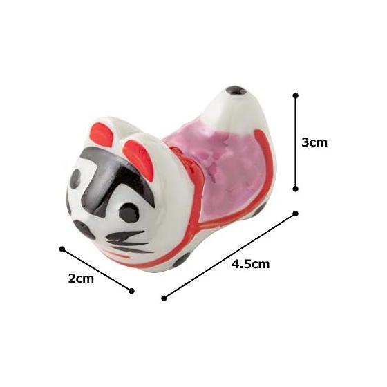 TAMAKI Essstäbchenablage, Hund Hariko, Rosa, 5x2.5x3.4cm, Hergestellt in Japan, T-753507
