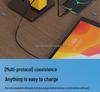 Dual-Port GaN Fast Charger with Retractable Cable for Apple, Huawei, Xiaomi