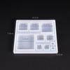 Cute Beads Cube Triangle Silicone Mold For Jewelry Earrings Pendant Making Resin UV Epoxy Resin Molds Crafts DIY Tool