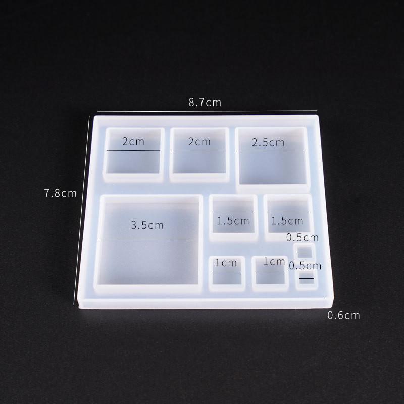 Cute Beads Cube Triangle Silicone Mold For Jewelry Earrings Pendant Making Resin UV Epoxy Resin Molds Crafts DIY Tool