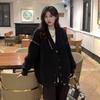 Korean-style Rope Versatile Knitted Cardigan Autumn and Winter Fashion Casual Loose Lazy Sweater Jacket Women