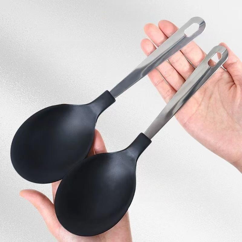 Japanese Import Long Handle Serving Spoon Large Soup Ladle for Restaurant Buffet Hotel Dining Tableware