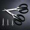 Office Scissors Students Diy Paper Cutting Knife Home Kitchen Stainless Steel Scissors Children's Handmade Small Scissors